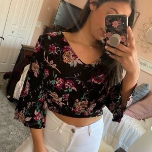 Crop top floral